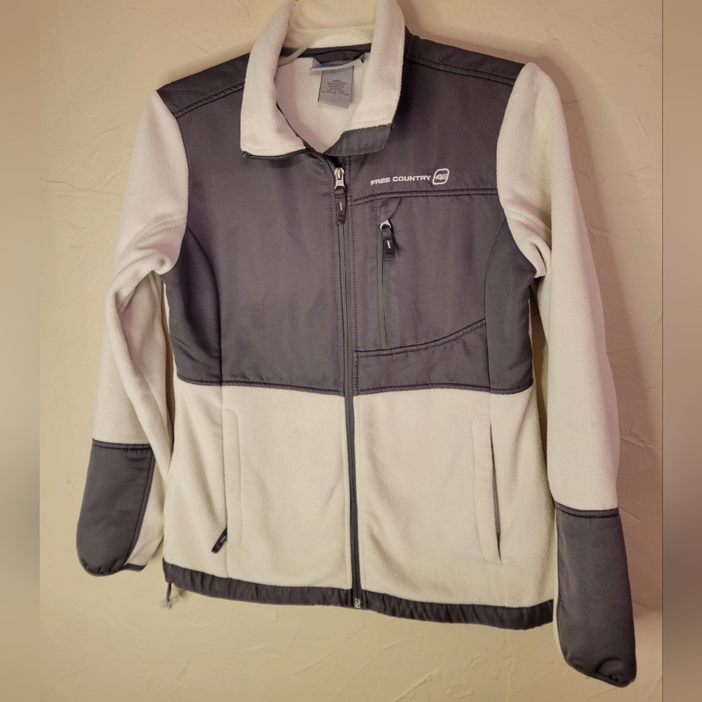 Free Country fleece zip up, sz S
